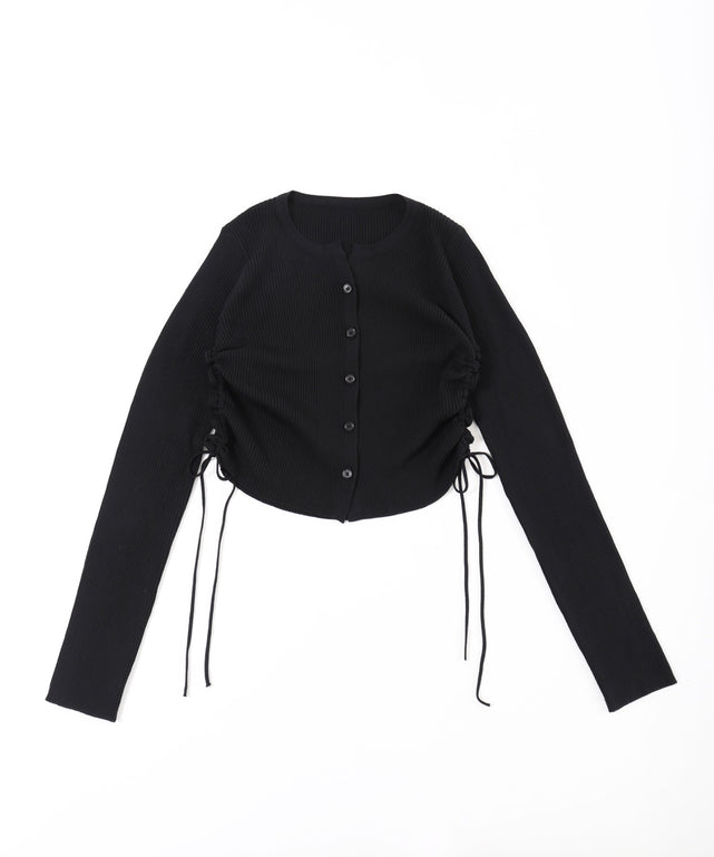 サイドドロストカーディガン