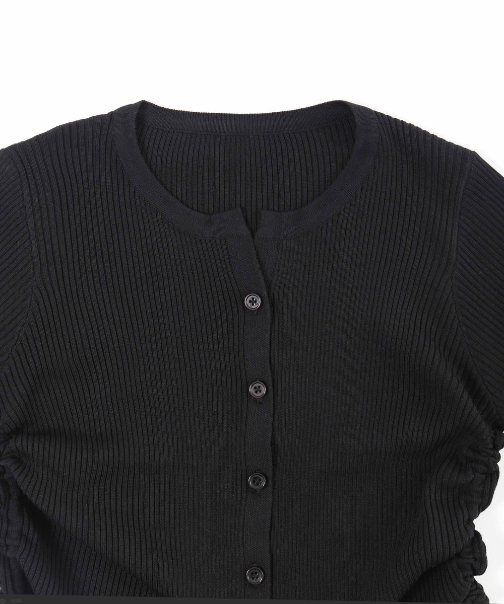 サイドドロストカーディガン