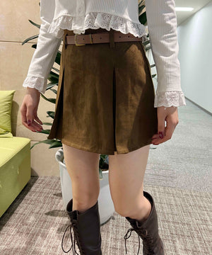 合皮ベルトツキスカート