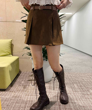 合皮ベルトツキスカート