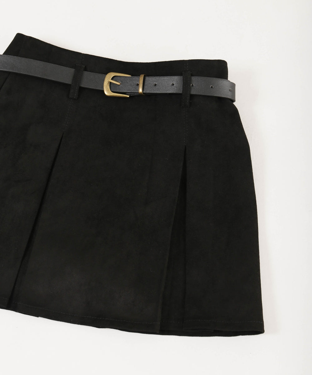 合皮ベルトツキスカート