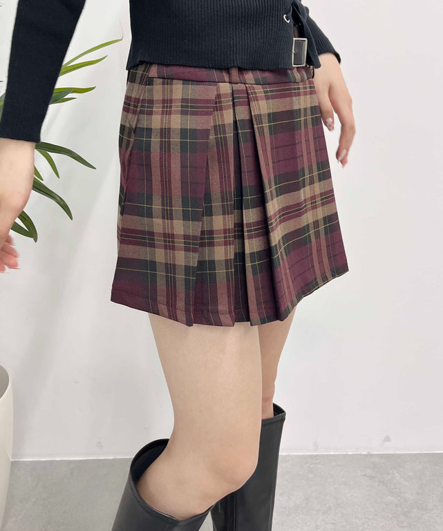 ベルトセットチェックスカパン