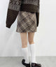 起毛チェックスカート