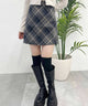 起毛チェックスカート