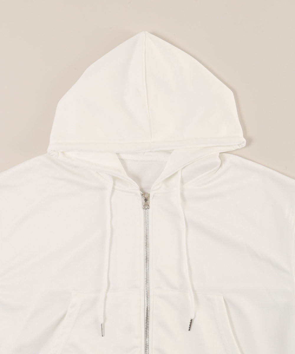 リボン付きWジップパーカー