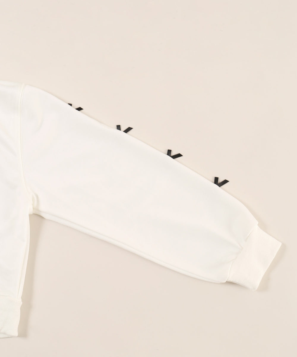 リボン付きWジップパーカー