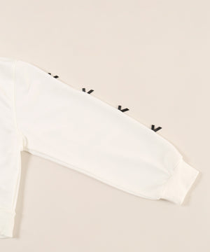 リボン付きWジップパーカー