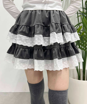 レースキリカエティアードスカート