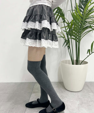 レースキリカエティアードスカート