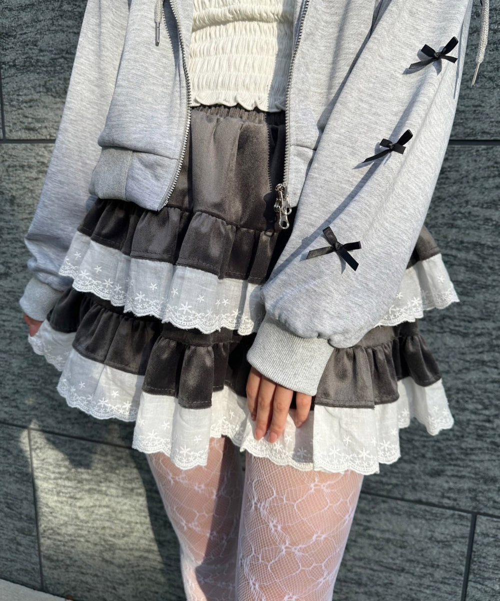 レースキリカエティアードスカート