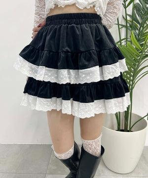 レースキリカエティアードスカート