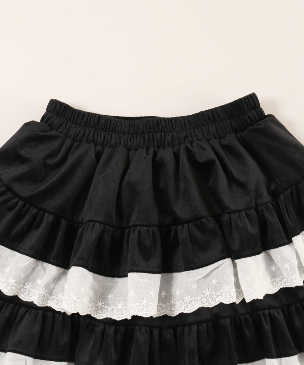 レースキリカエティアードスカート