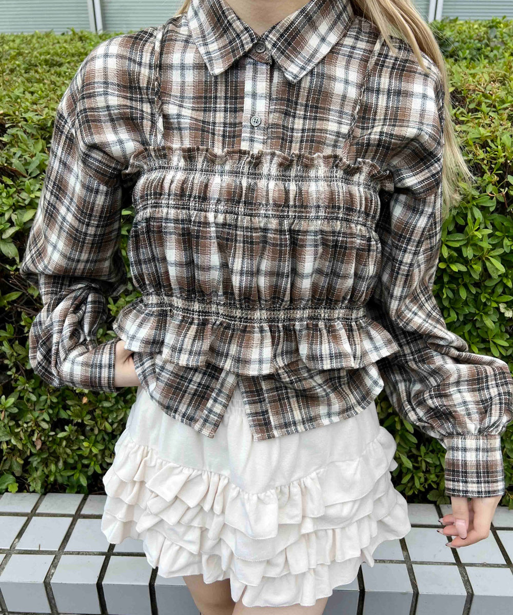 ベージュ モデル：160㎝ F着用