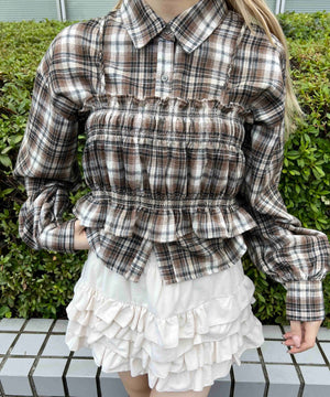 ベージュ モデル：160㎝ F着用