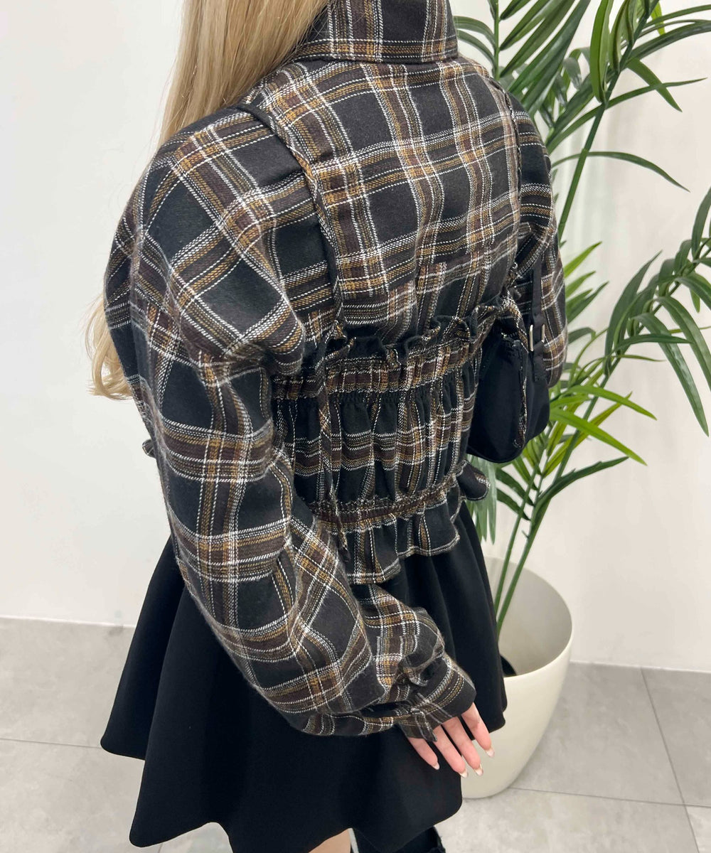 ビスチェセットチェックシャツ