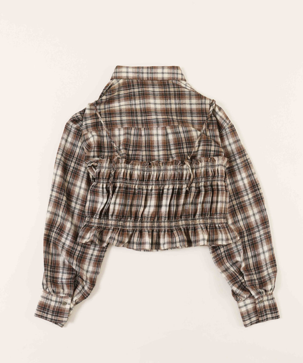 ビスチェセットチェックシャツ