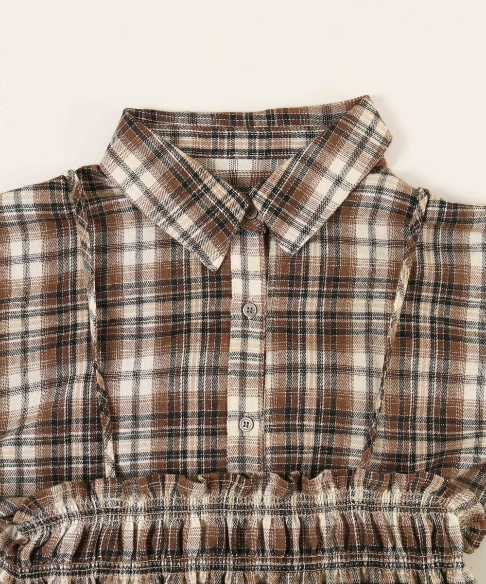 ビスチェセットチェックシャツ