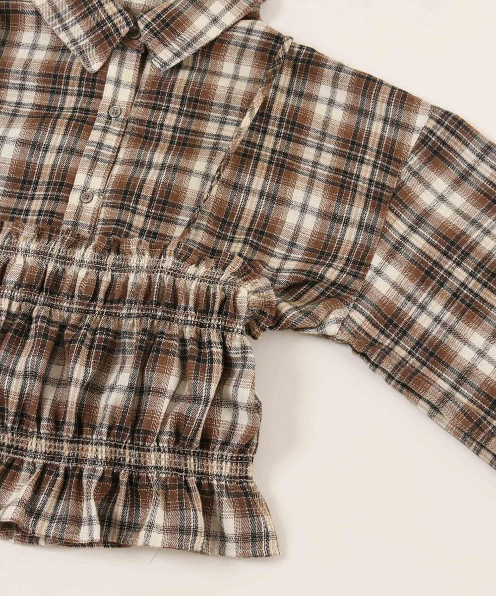 ビスチェセットチェックシャツ