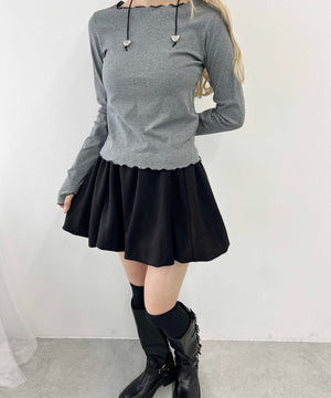 ボリュームバルーンミニスカート