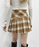 チェックボックスプリーツスカート
