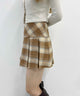 チェックボックスプリーツスカート