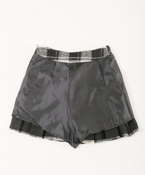 チェックボックスプリーツスカート