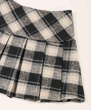 チェックボックスプリーツスカート