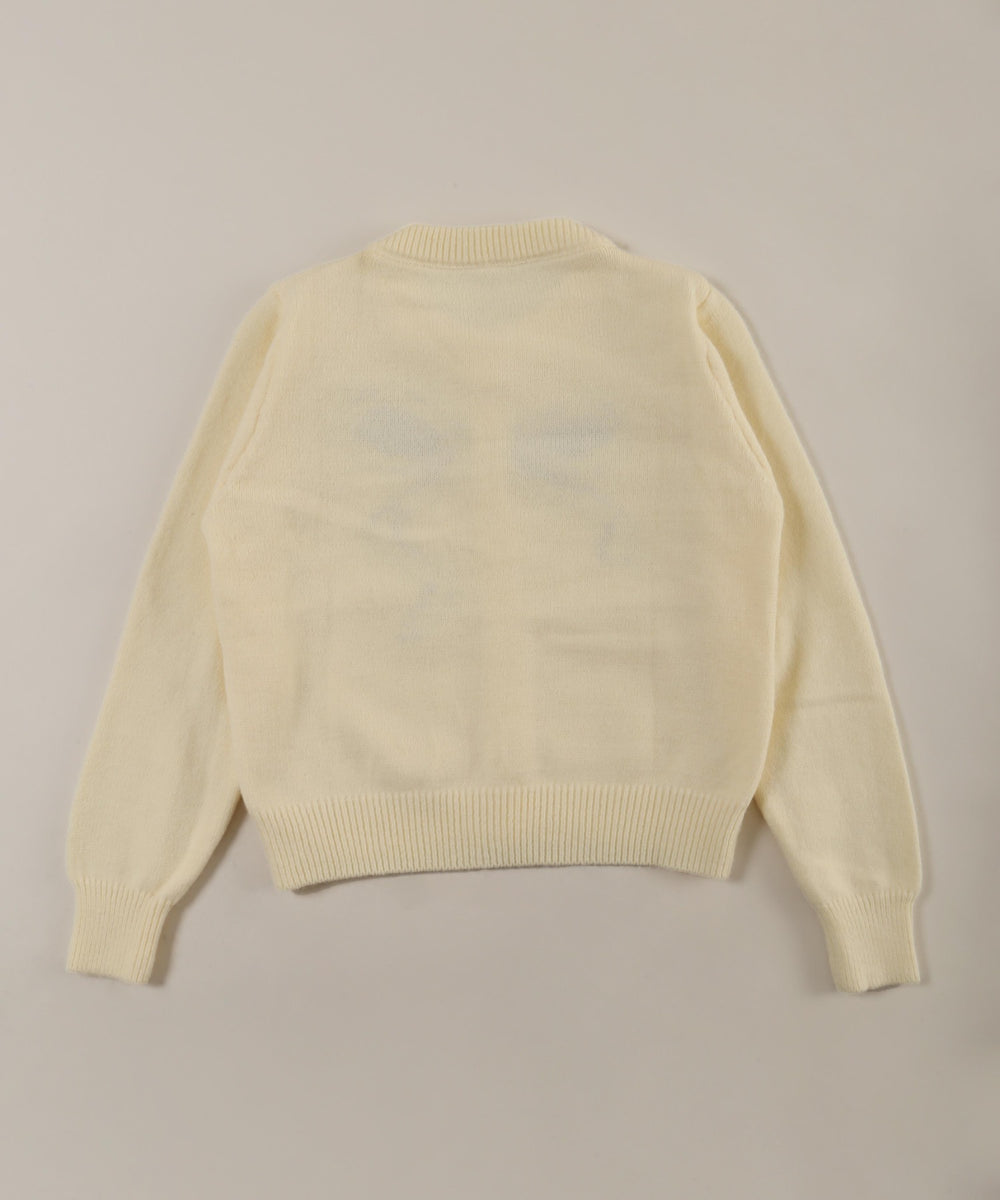 リボンジャガードカーディガン