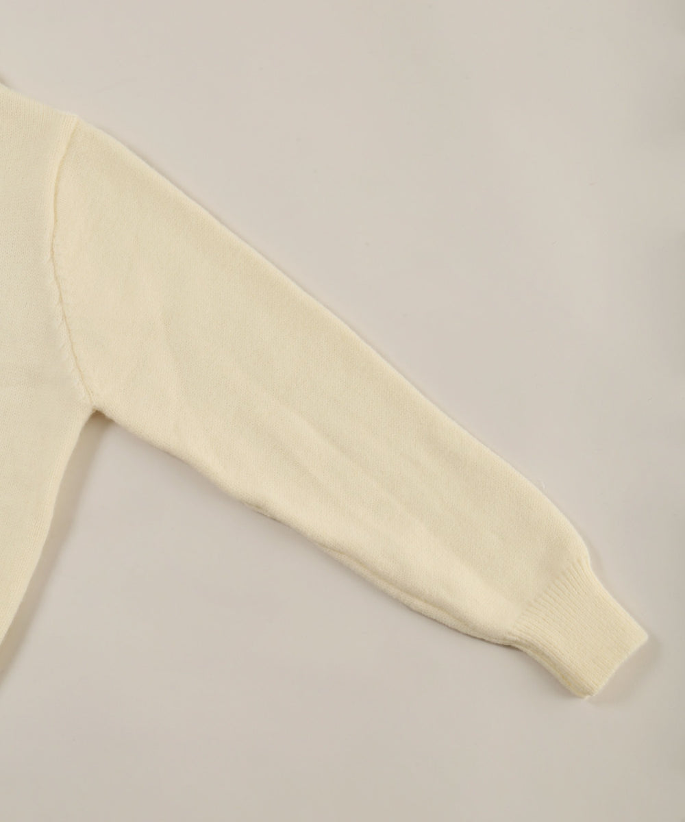 リボンジャガードカーディガン