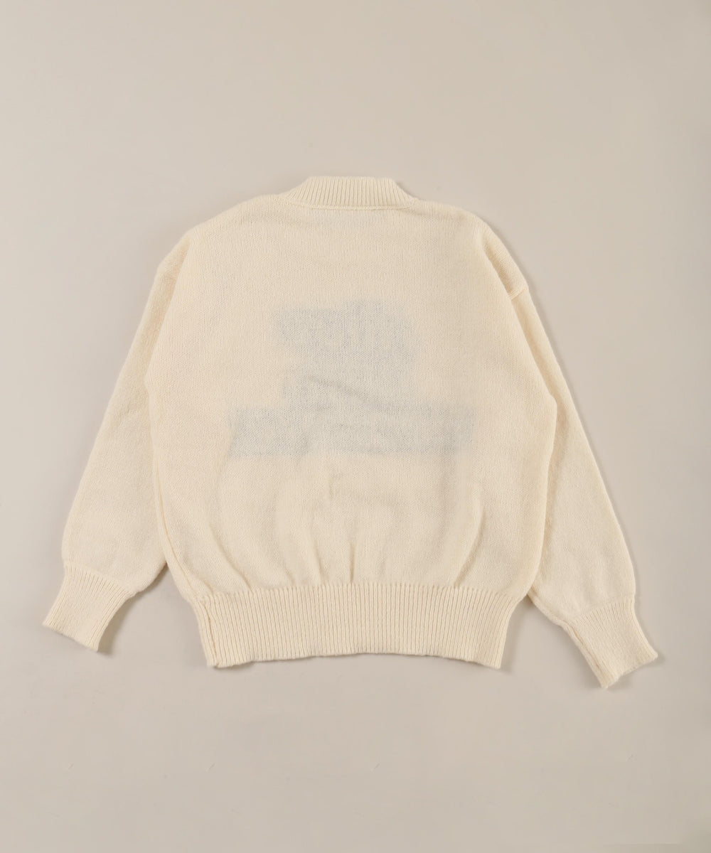 メッセージジャガードコンパクトニット