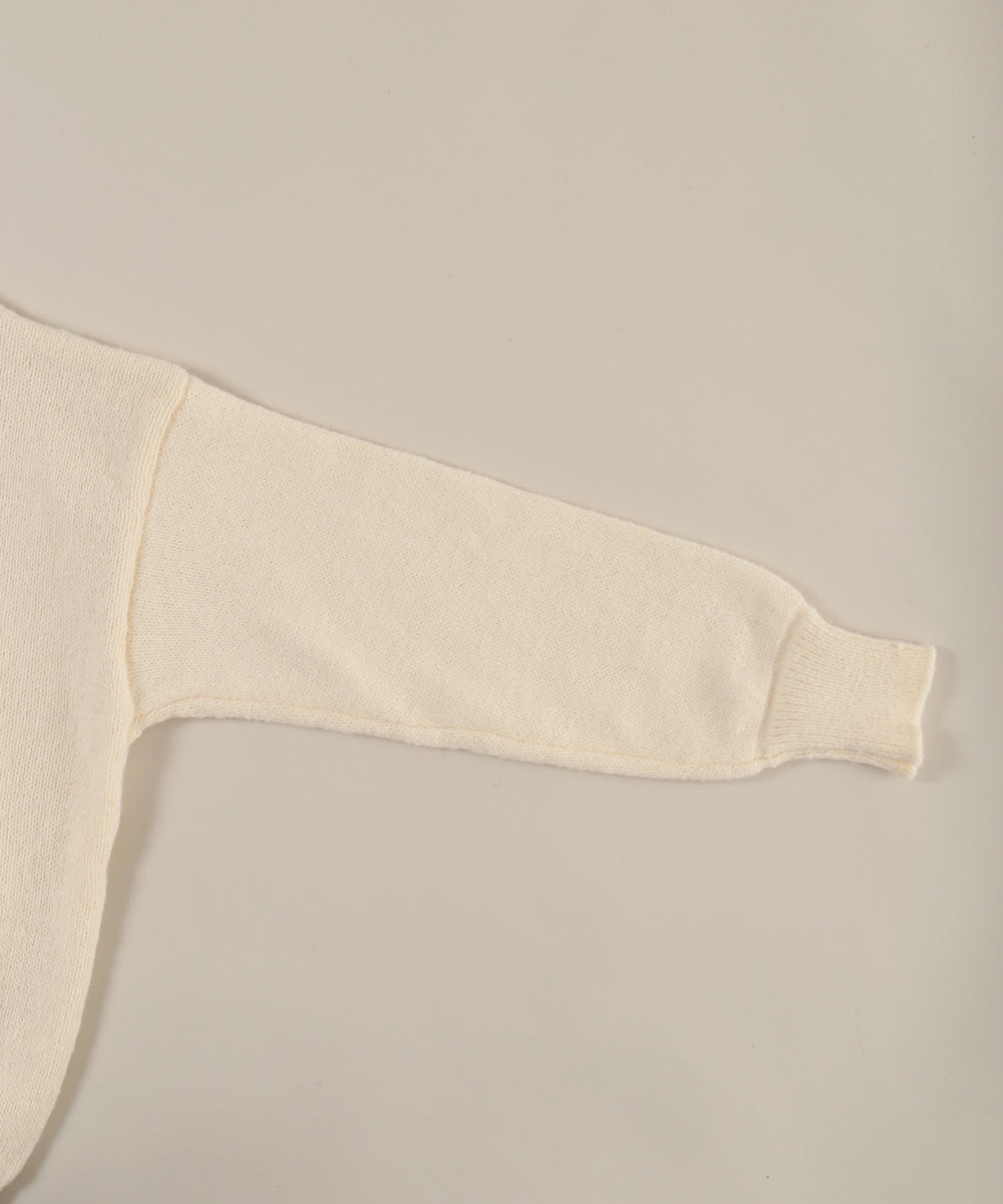 メッセージジャガードコンパクトニット