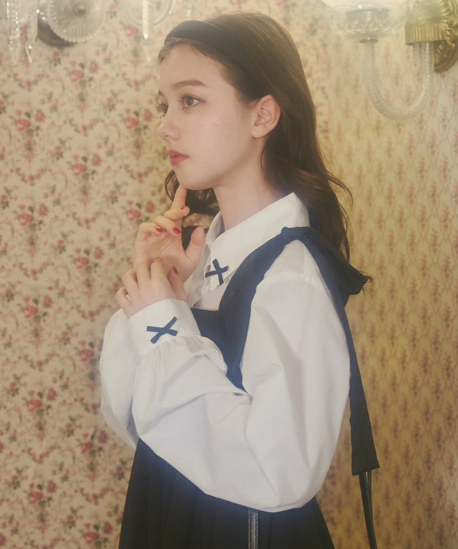 シフォンリボンワンピース