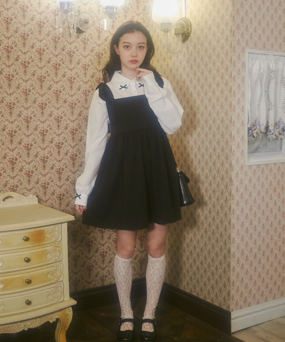 シフォンリボンワンピース