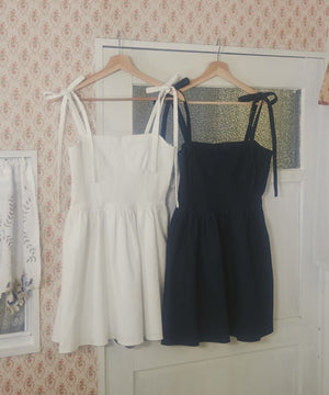 デニムビスチェミニワンピース