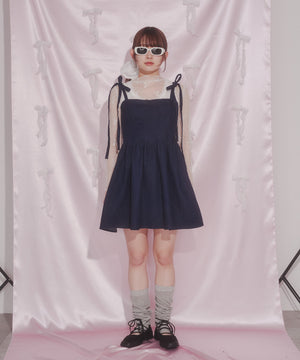 デニムビスチェミニワンピース