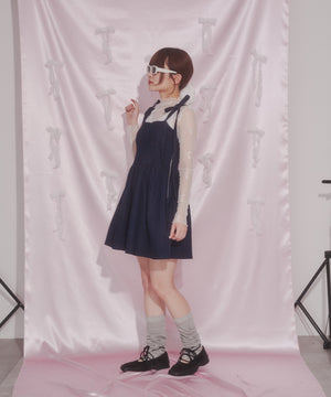 デニムビスチェミニワンピース