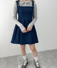 デニムビスチェミニワンピース