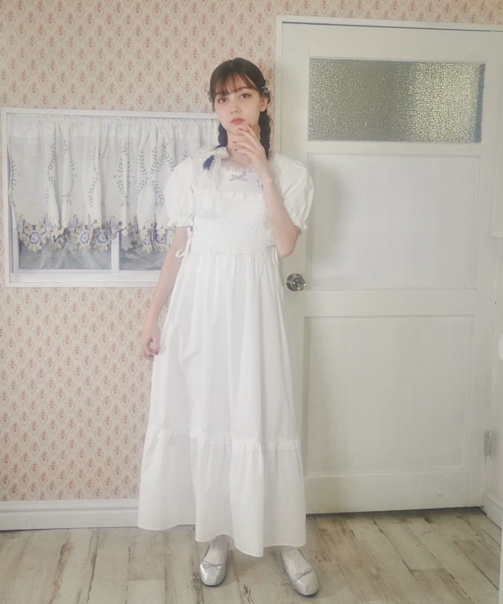 パフスリーブコンパクトリブトップス