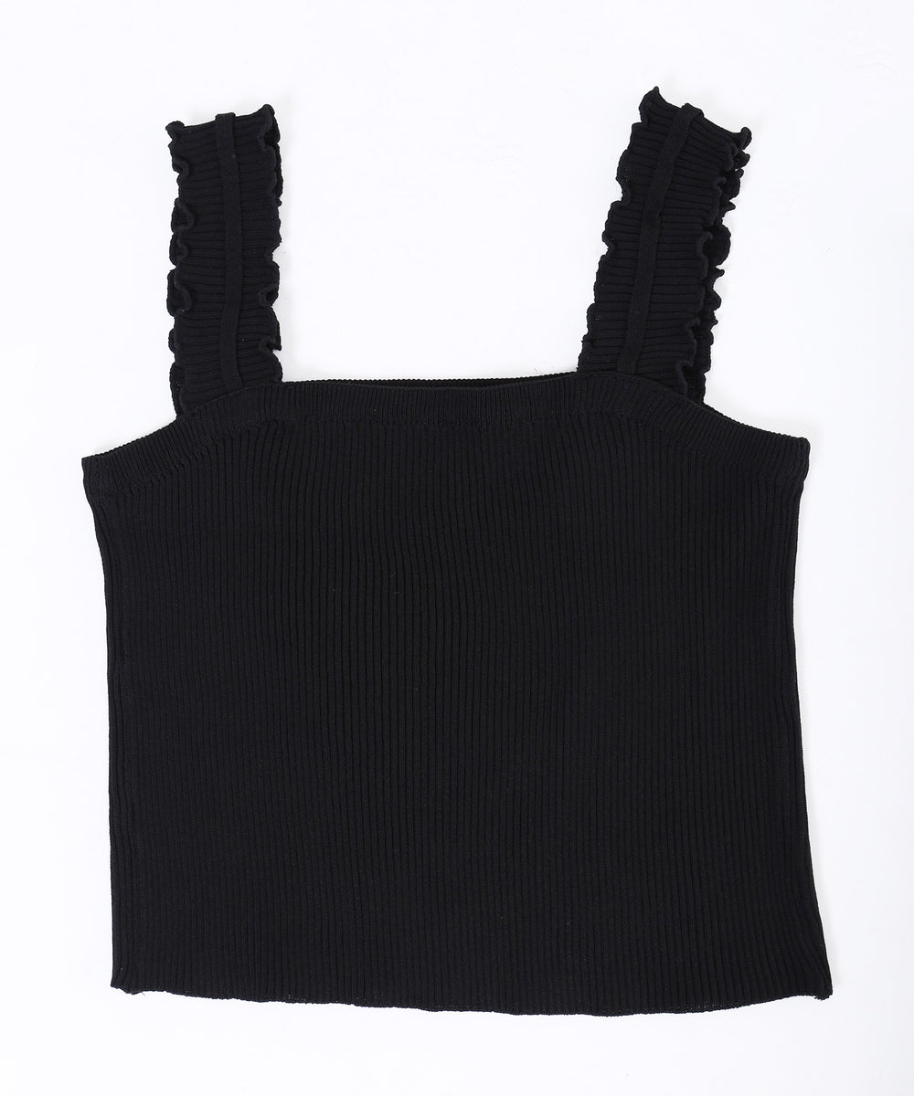 リボンデザインニットキャミソール