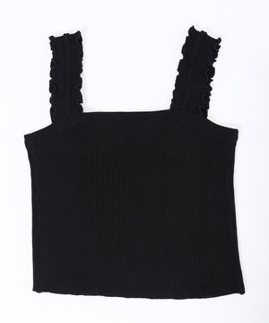 リボンデザインニットキャミソール