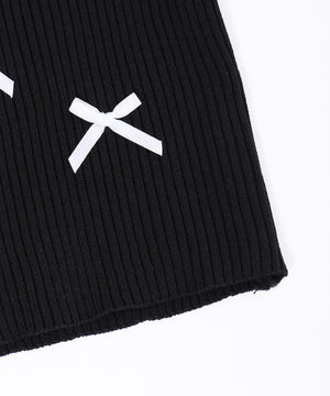 リボンデザインニットキャミソール