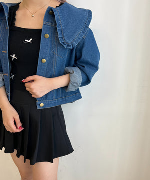 リボンデザインニットキャミソール