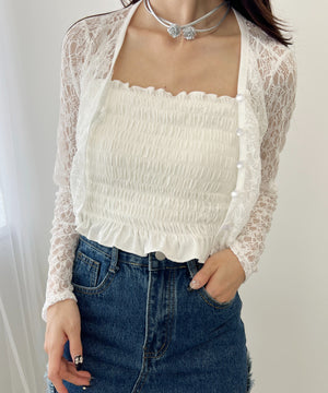 ホワイト モデル：160㎝ F着用