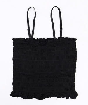 シャーリングフリルキャミソール