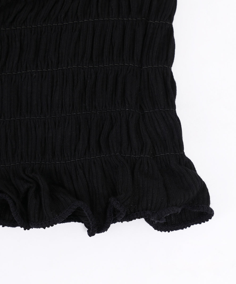 シャーリングフリルキャミソール