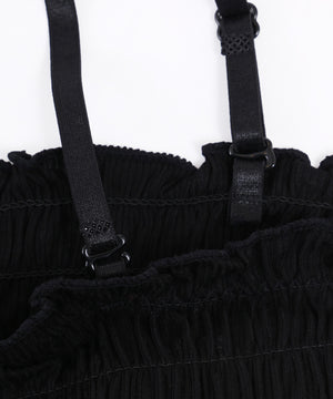 シャーリングフリルキャミソール