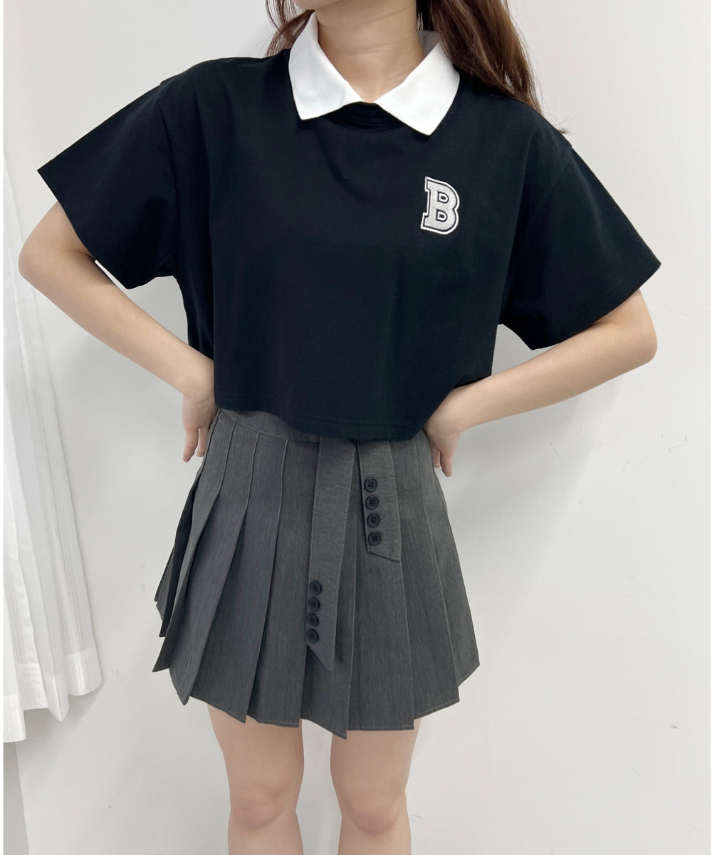 BワンポイントショートTシャツ