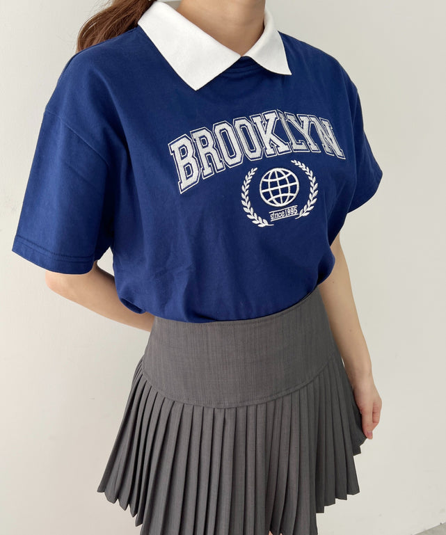 BROOKLYN襟付きTシャツ