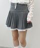 レースパイピングミニプリーツスカパン