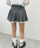 レースパイピングミニプリーツスカパン